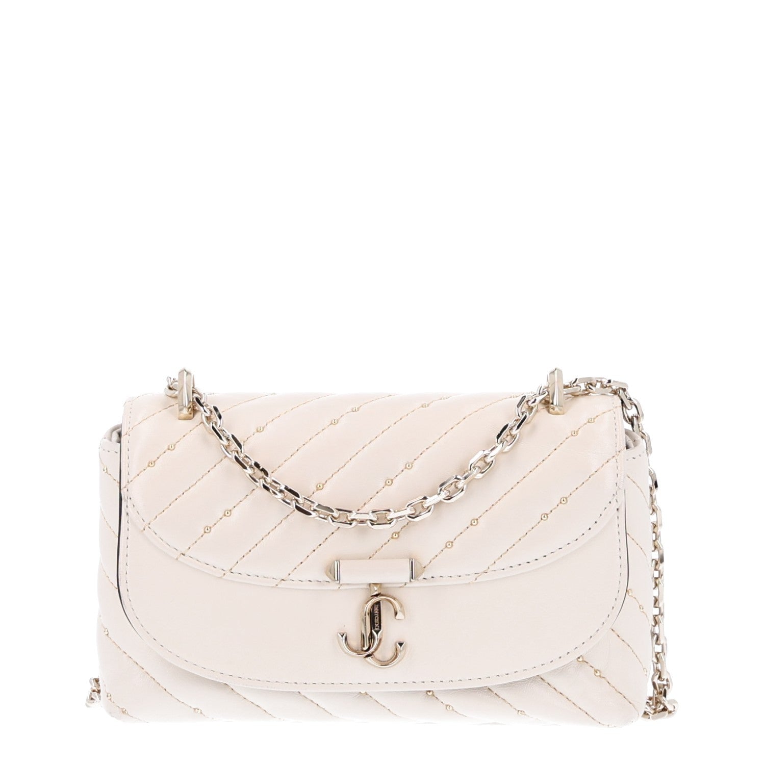 Jimmy Choo Nappa Quilted Avenue Curve Latte 1 of 10