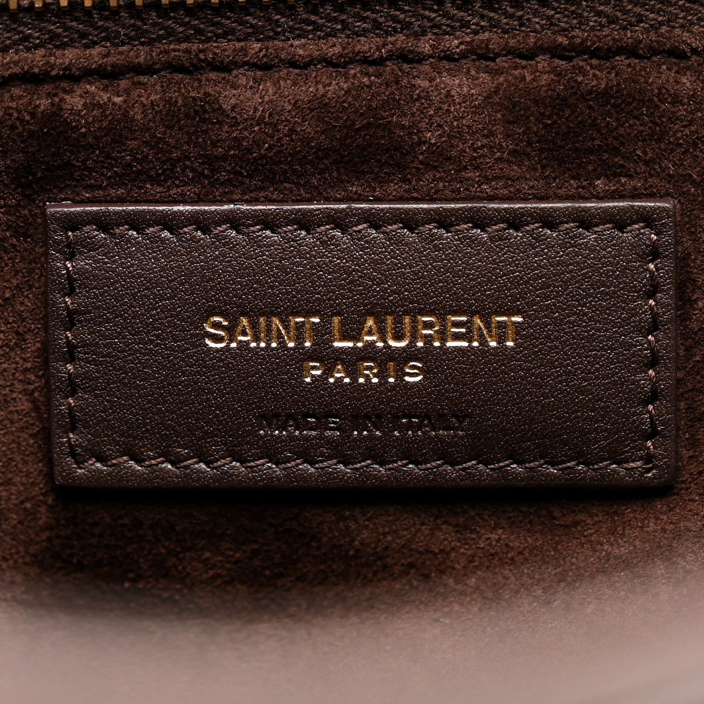 Calfskin Woven Monogram Medium Niki Chain Satchel Burnt Brown