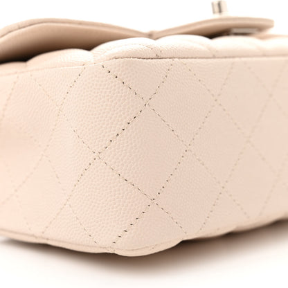Chanel Caviar Quilted Mini Rectangular Flap Light Beige 9 of 10