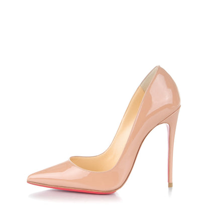 Christian Louboutin Patent So Kate 120 Pumps 37 Nude 1 of 7