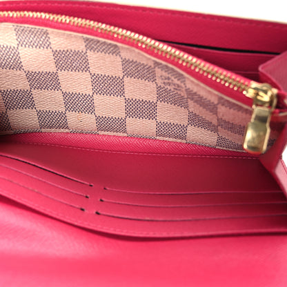 Louis Vuitton Damier Azur 2021 Christmas Animation Hollywood Sarah Wallet Fuchsia 5 of 6