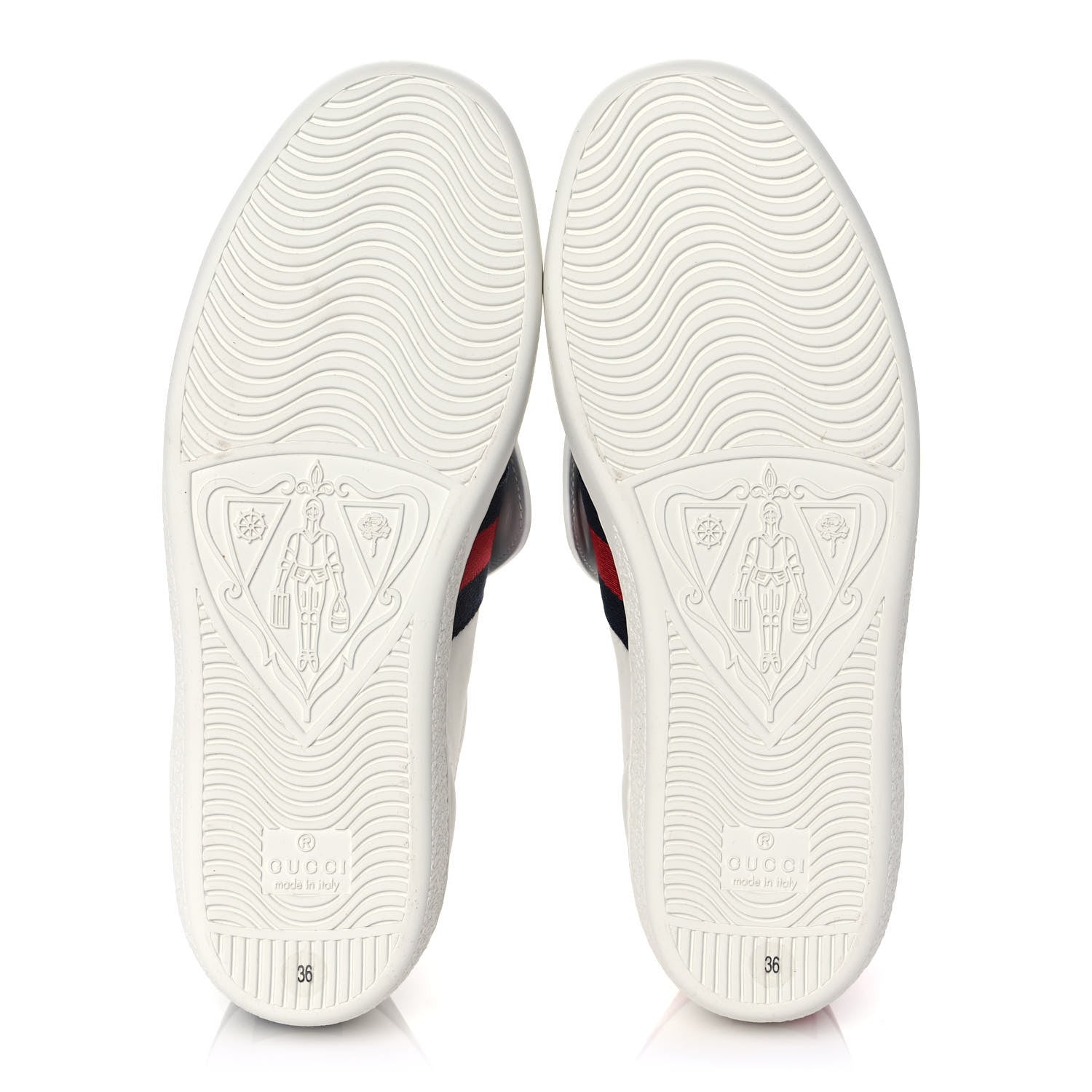 Gucci Calfskin Ayers Web Crystal LOVED Womens New Ace Sneakers 36 White 5 of 9