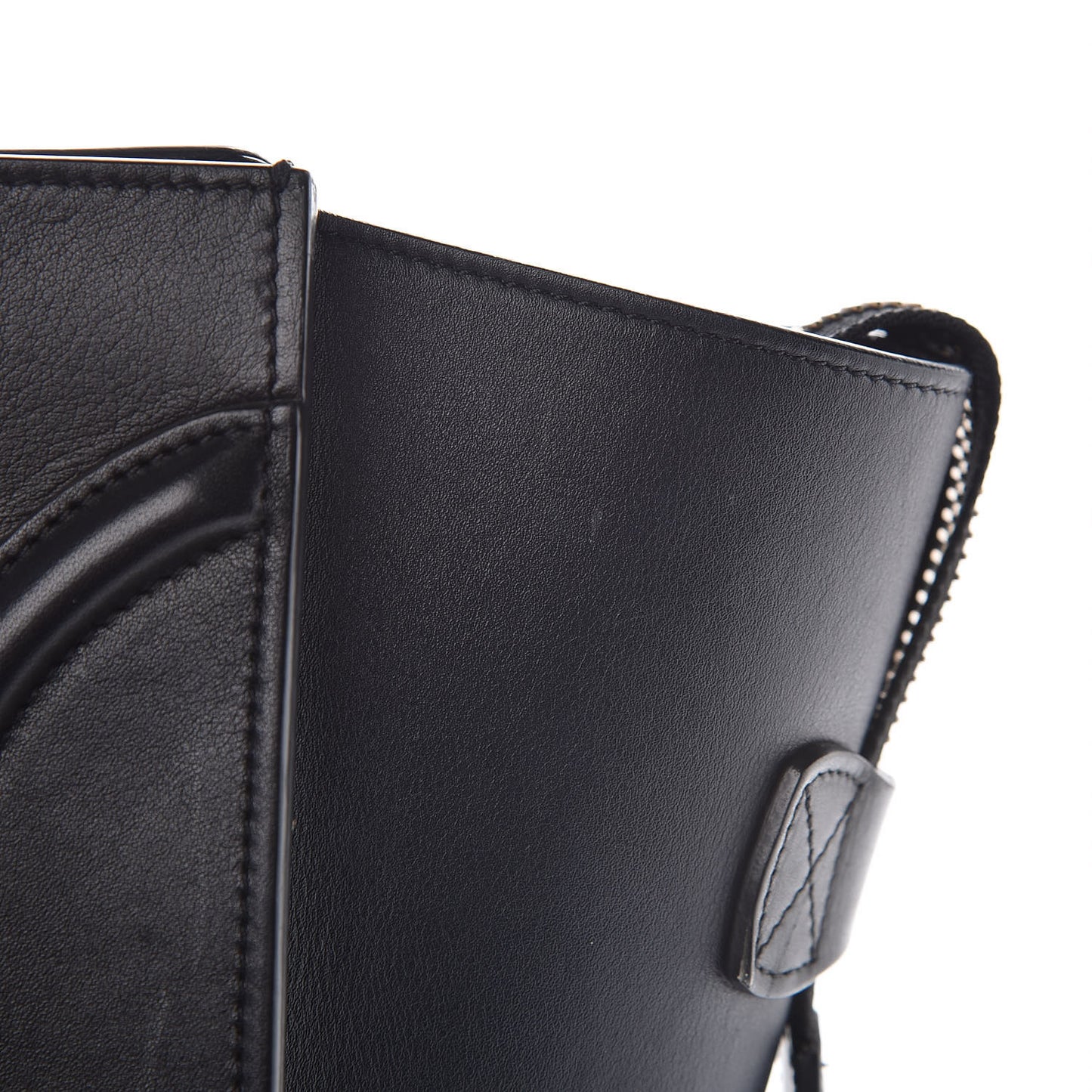 Smooth Calfskin Mini Bi-Color Luggage Grass