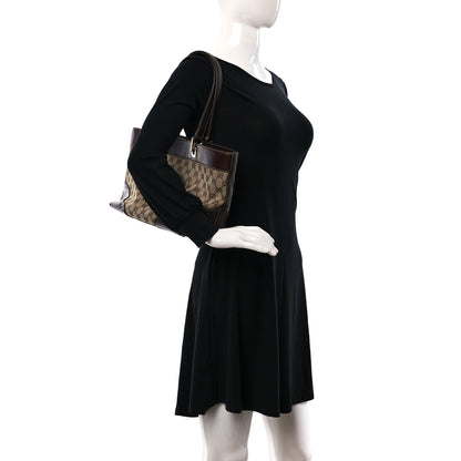Gucci Monogram Large Punch Tote Dark Brown 2 of 9