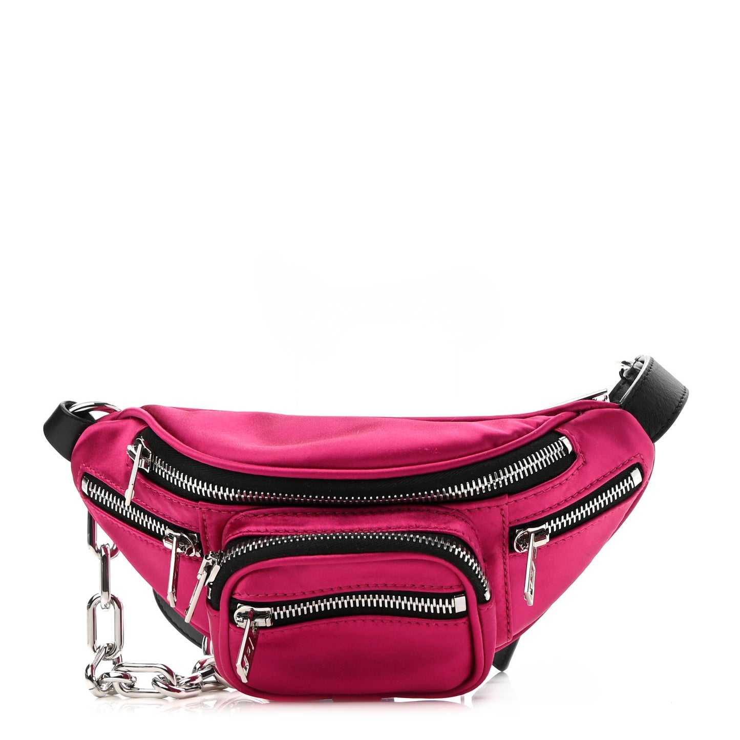 Satin Attica Mini Belt Bag Hot Pink