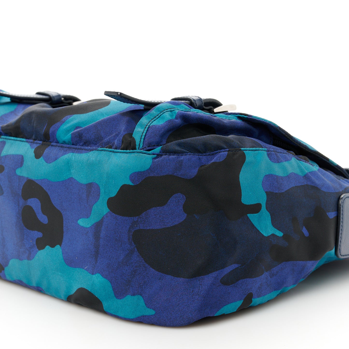 Tessuto Nylon Camouflage Messenger Bag Royal