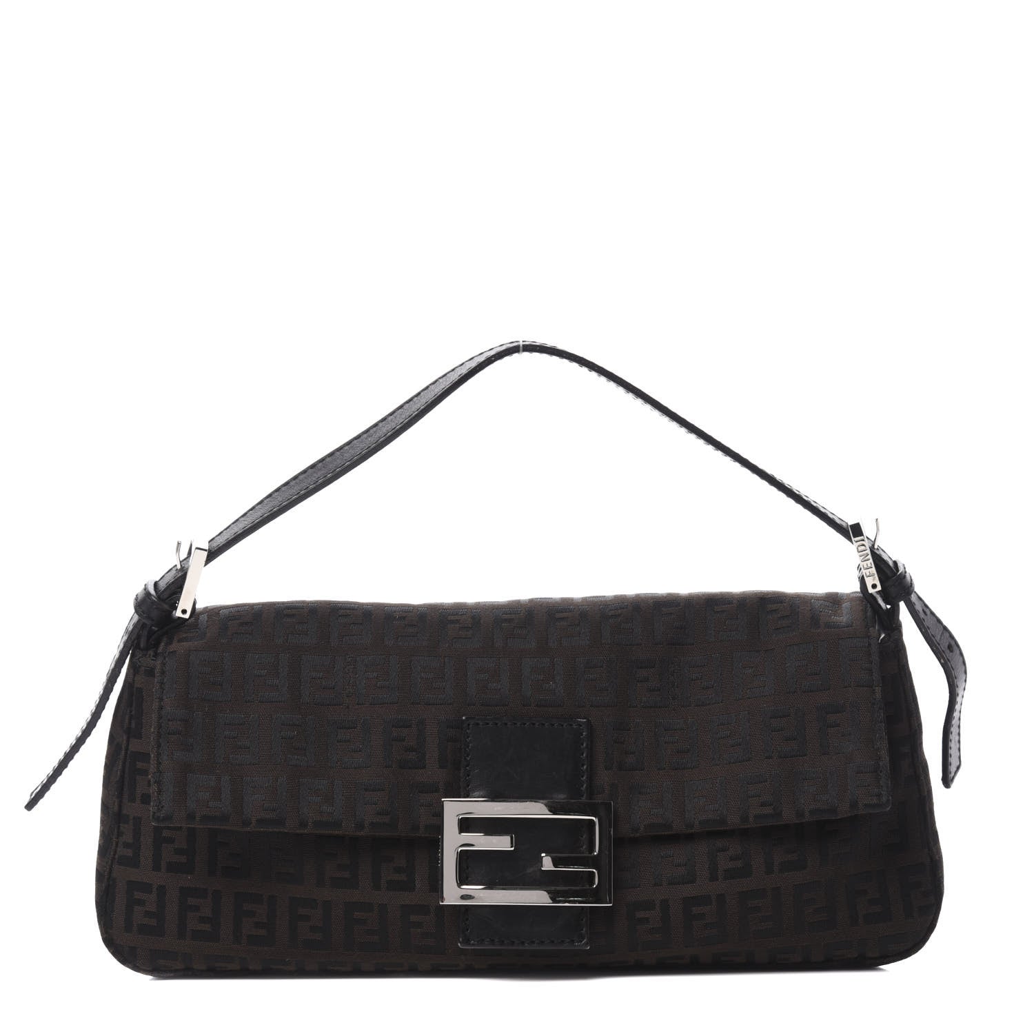 Fendi Zucchino Baguette Dark Brown 1 of 10