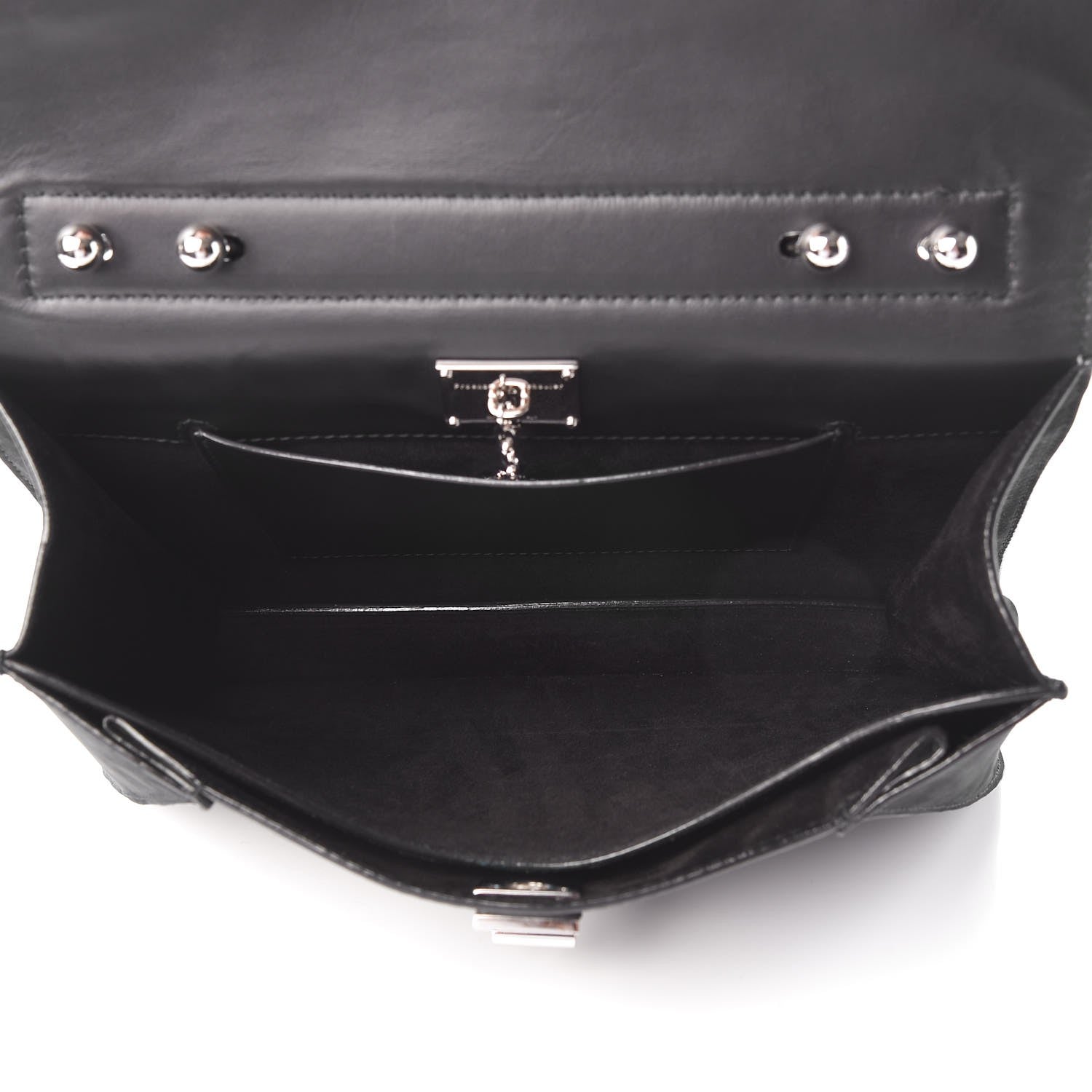 Proenza Schouler Nubuck Medium Hava Top Handle Bag Black 5 of 10