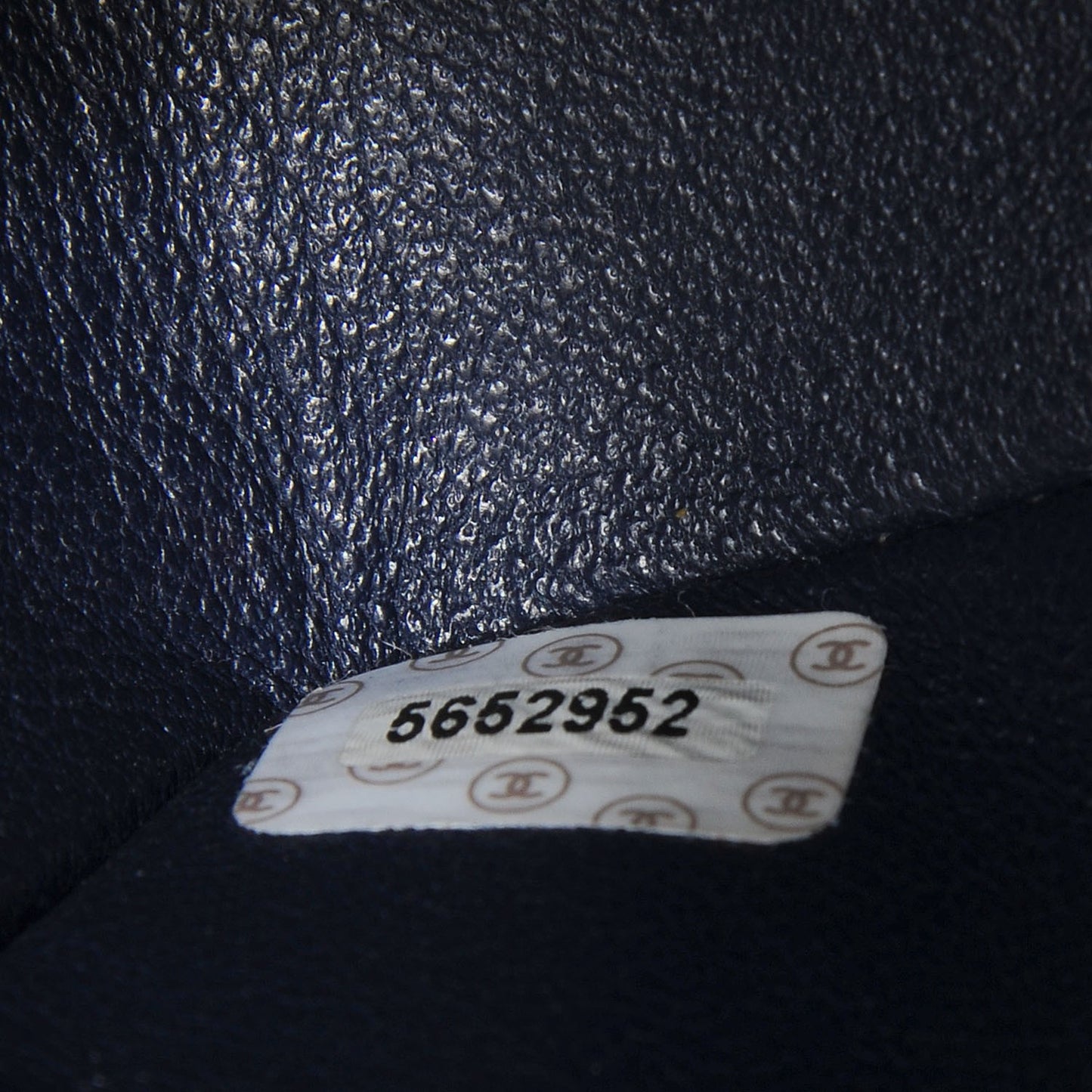 Denim Quilted Medium Double Flap Navy Blue