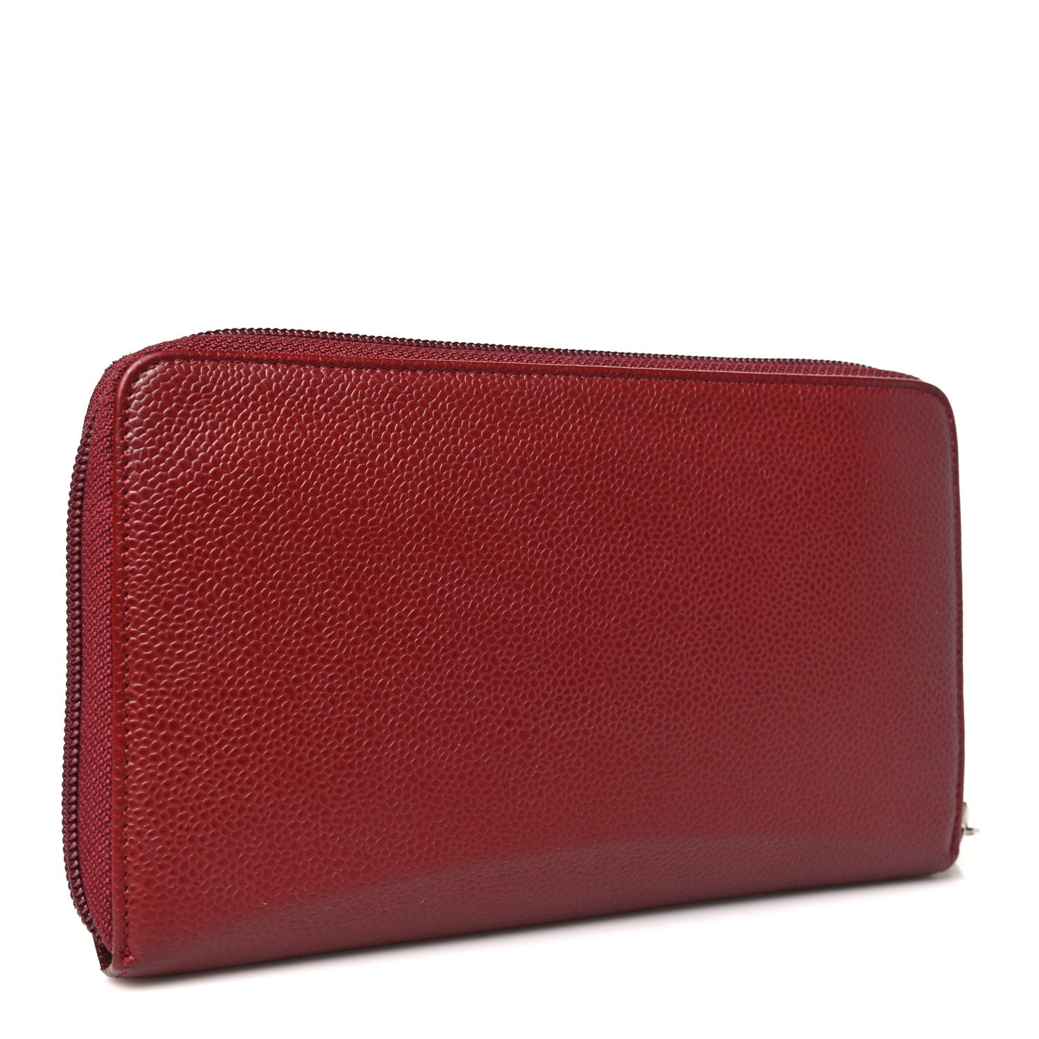 Chanel Caviar Timeless CC Yen Wallet Burgundy 3 of 10