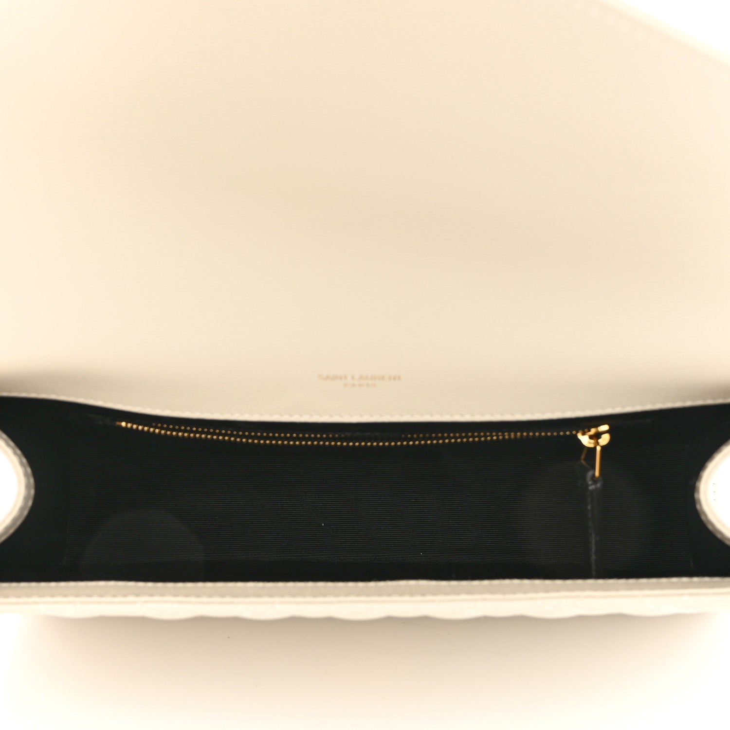 Saint Laurent Grain De Poudre Mixed Matelasse Large Triquilt Monogram Satchel Porcellana 4 of 7
