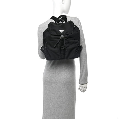 Prada Nylon Vela Large Backpack Black 2 of 10