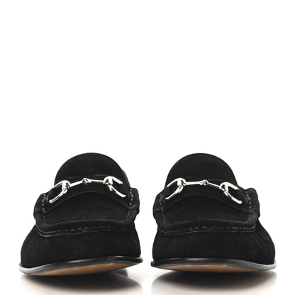 Gucci Suede Mens 1953 Horsebit Loafers 9 Black 3 of 9