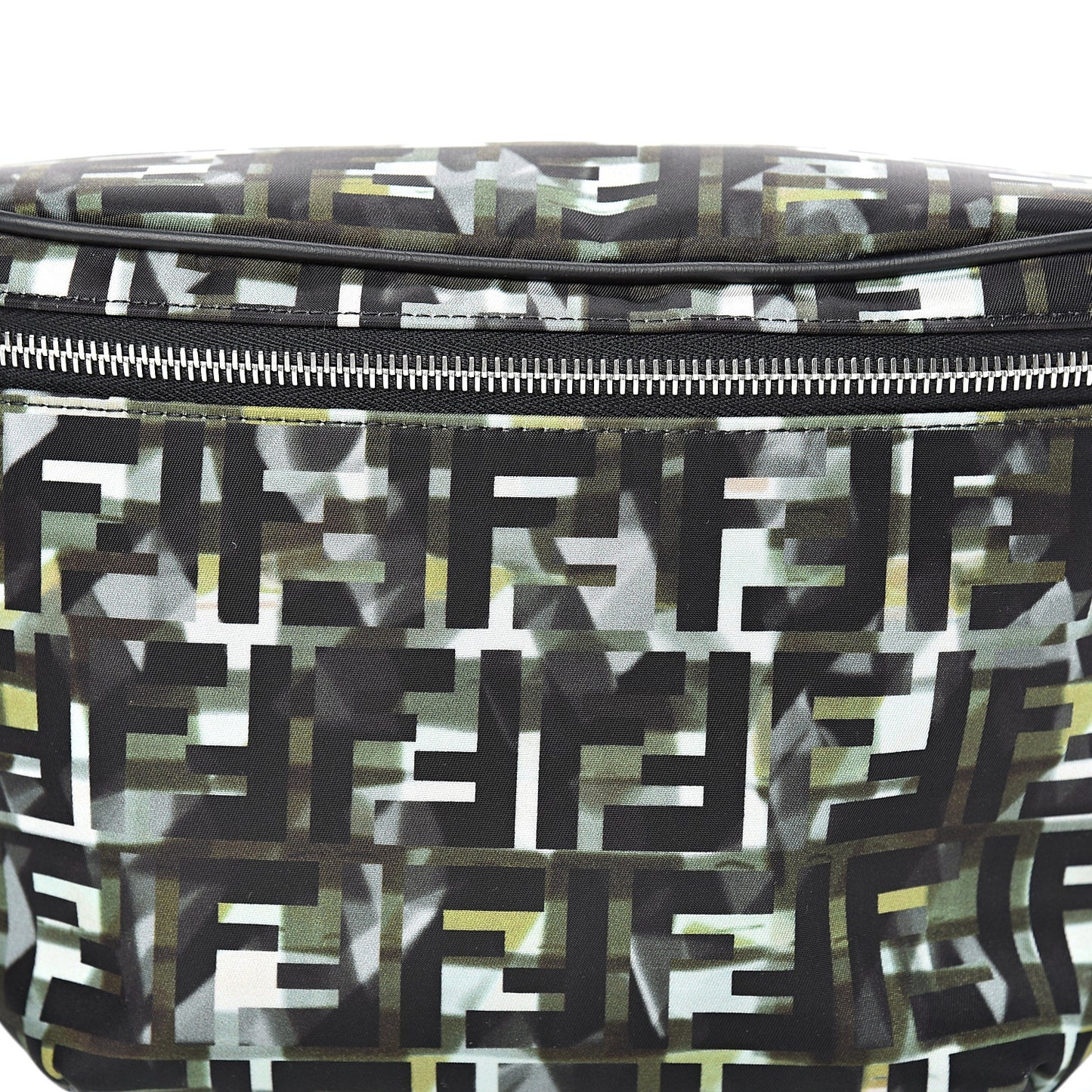Nylon CamouFF Belt Bag Black Multicolor