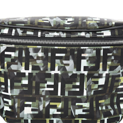Fendi Nylon CamouFF Belt Bag Black Multicolor 7 of 9