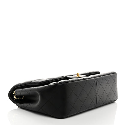 Chanel Lambskin Quilted Jumbo Double Flap Black 4 of 10