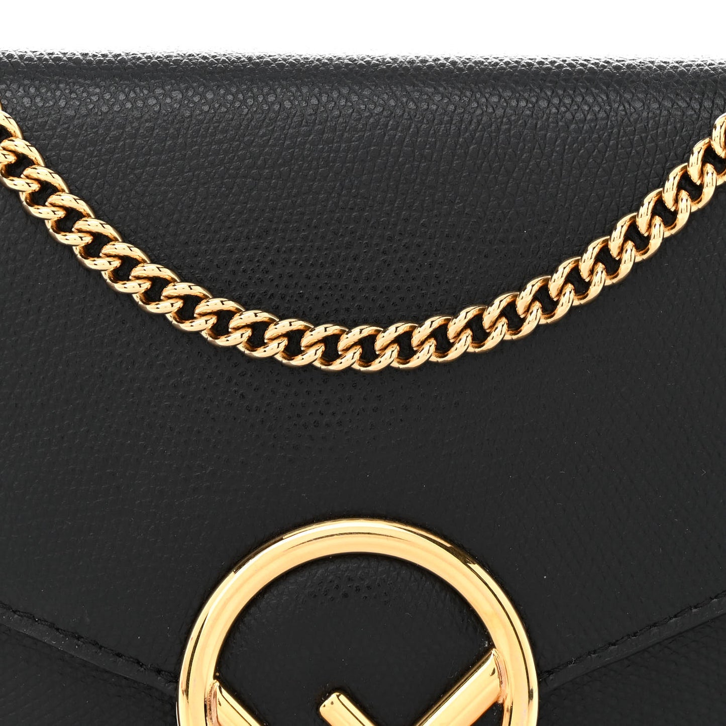 Vitello Cruise F is Fendi Medium Envelope Wallet on Chain Black