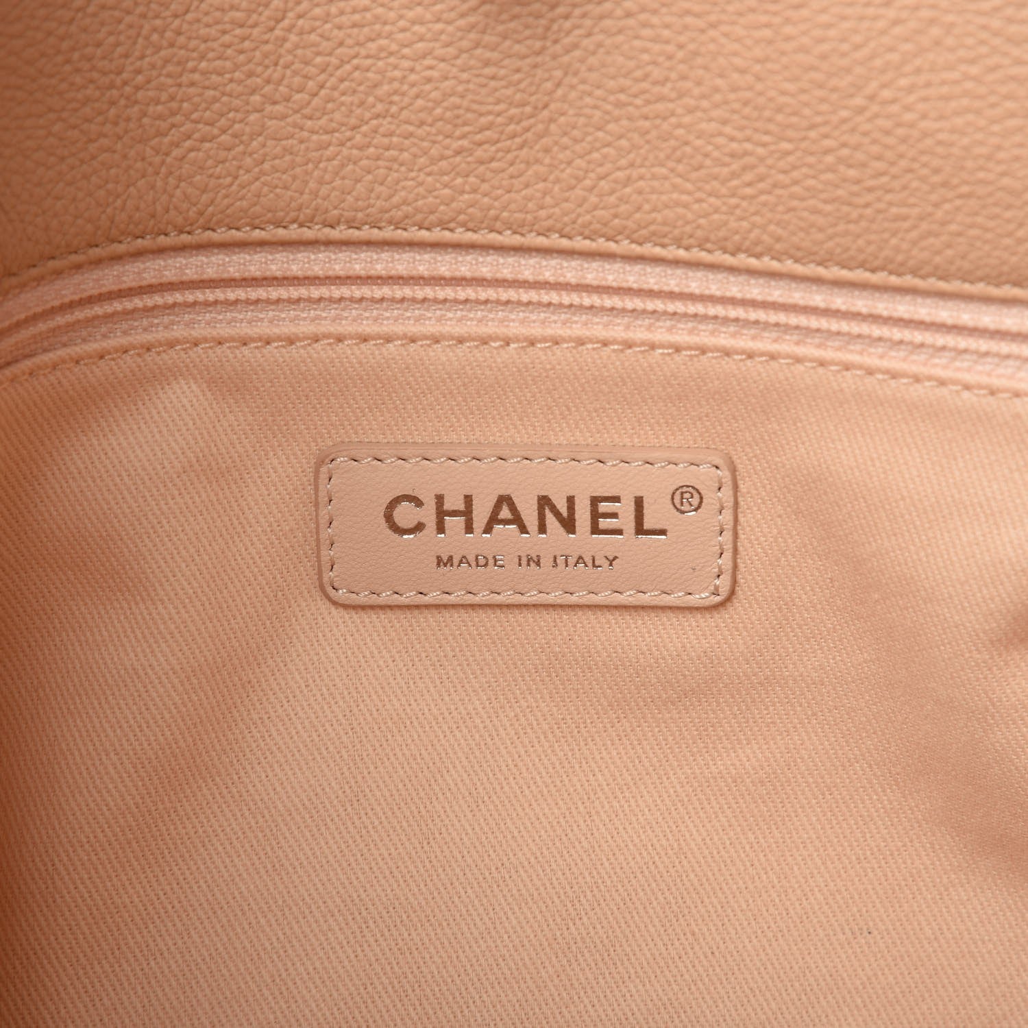 Chanel Grained Calfskin Stitched Medium Braided With Style Hobo Beige 7 of 8