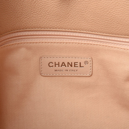 Chanel Grained Calfskin Stitched Medium Braided With Style Hobo Beige 7 of 8