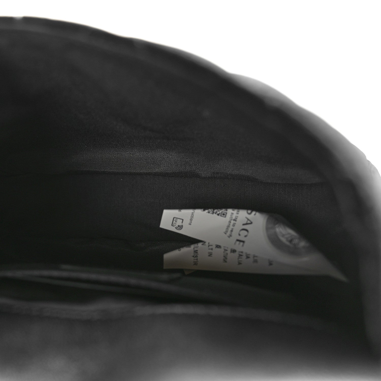 Versace Velvet Quilted Icon Crossbody Bag Black 5 of 11