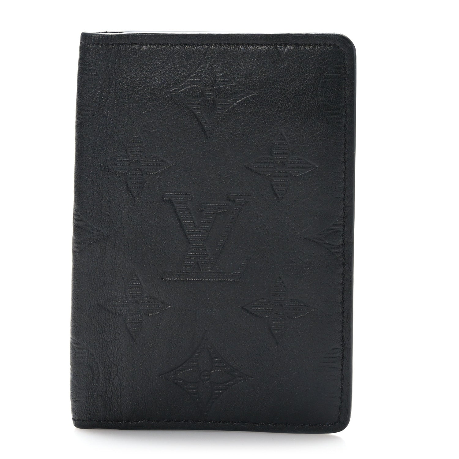 Louis Vuitton Calfskin Monogram Shadow Pocket Organizer Black 1 of 6