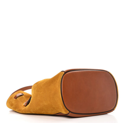 Chloe Smooth Calfskin Suede Medium Myer Double Carry Bag Caramel 4 of 11