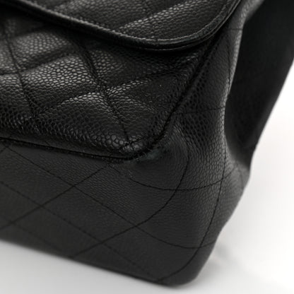 Chanel Caviar Quilted Jumbo Single Flap Black 11 of 11
