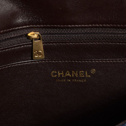 Chanel Woven Raffia Straw Jumbo Single Flap Navy 6 of 8