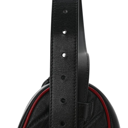 Gucci Azalea Calfskin Matelasse Diagonal Torchon GG Marmont Belt Bag 95 38 Black Romantic Cerise 10 of 10