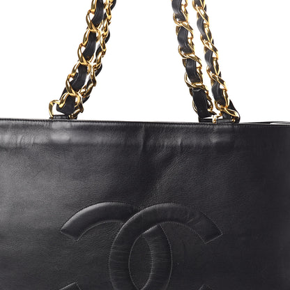 Chanel Lambskin CC Tote Black 9 of 11