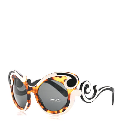 Prada Minimal Baroque Sunglasses SPR 23N Tortoise Black 1 of 9