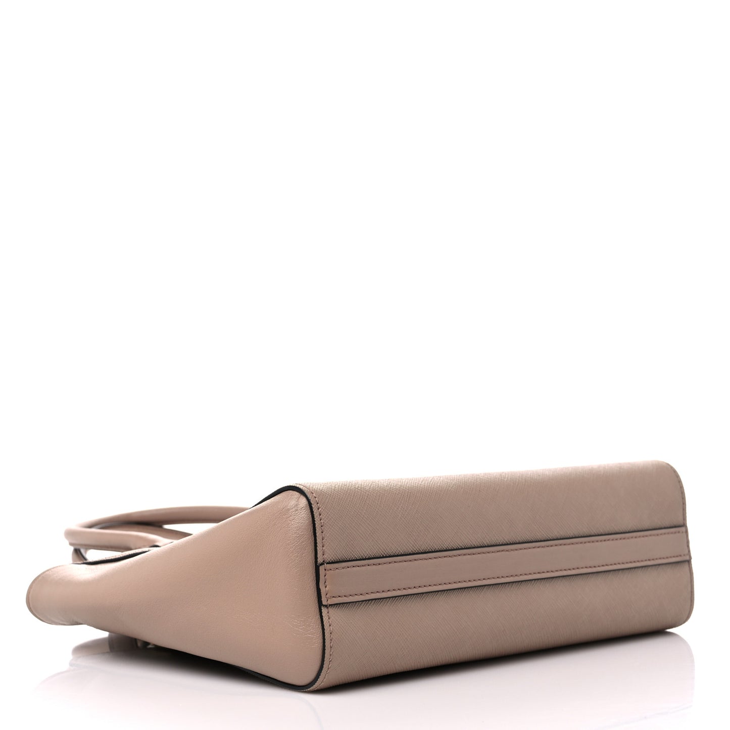 Saffiano Soft Calfskin Small Zippered Tote Cipria