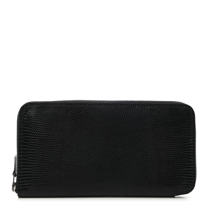 Hermes Lizard Azap Wallet Black 1 of 7