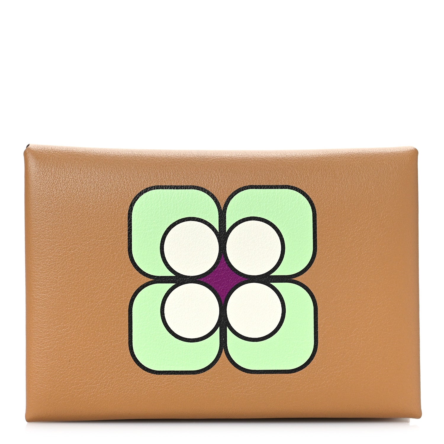 Hermes Swift Moulin à Wind Calvi Duo Card Case Gold 1 of 9