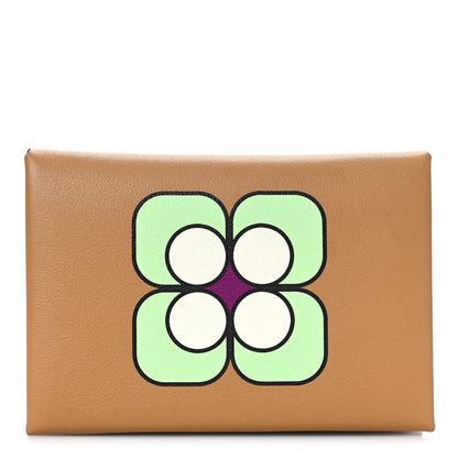 Hermes Swift Moulin à Wind Calvi Duo Card Case Gold 1 of 9