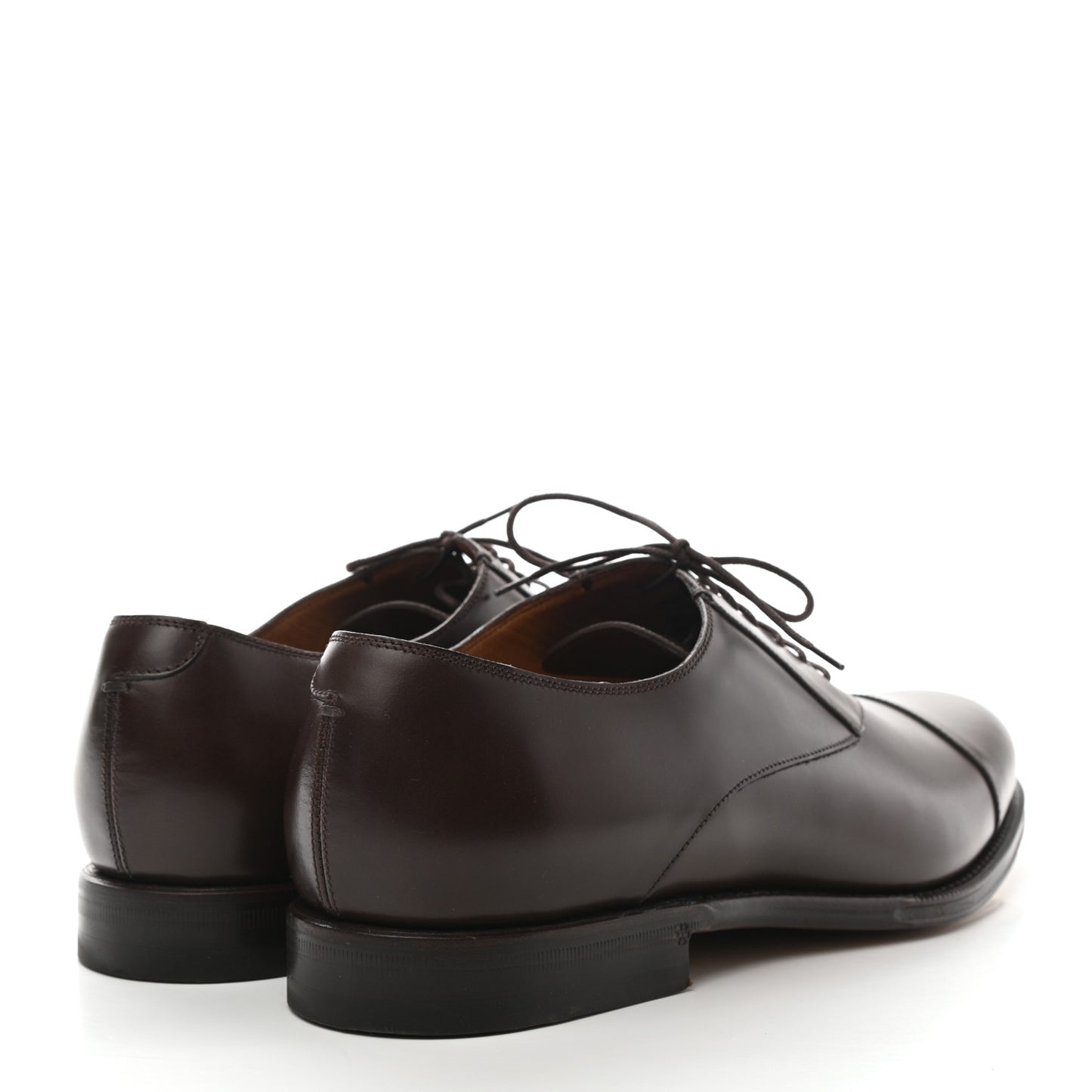 Calfskin Mens Captoe Oxford Loafers 9 Cocoa