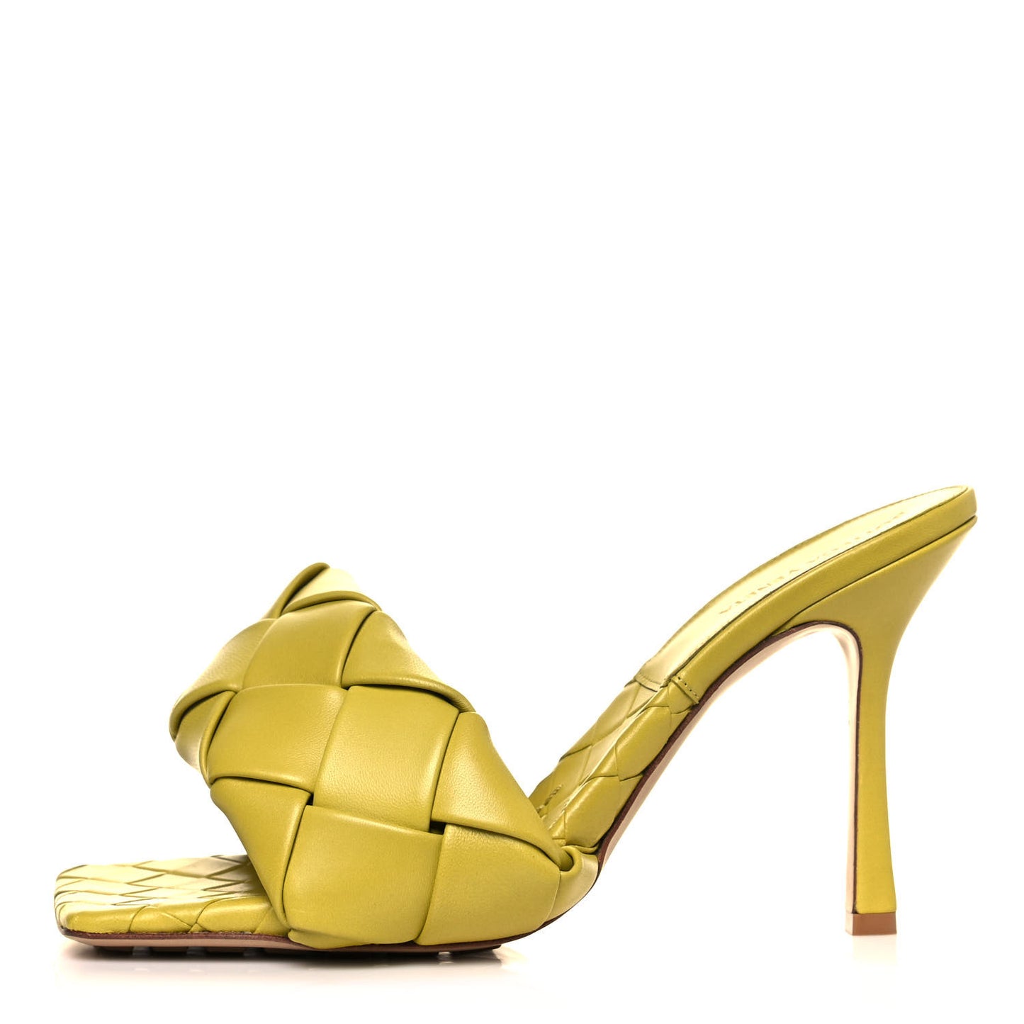 Nappa Maxi Intrecciato Lido 90mm Mule Sandals 41 Acid