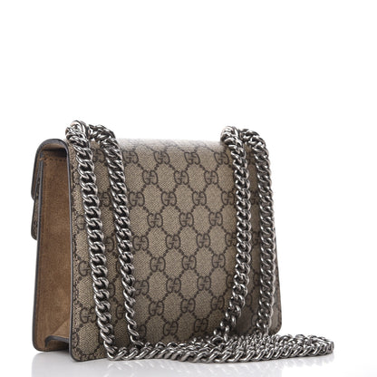 Gucci GG Supreme Monogram Mini Dionysus Shoulder Bag Taupe 4 of 9