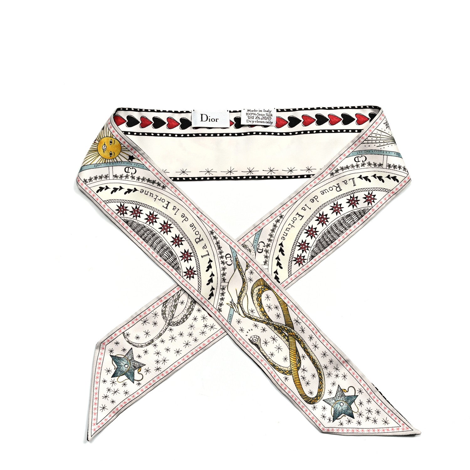 Christian Dior Silk La Roue De La Fortune Mitzah Scarf 1 of 4