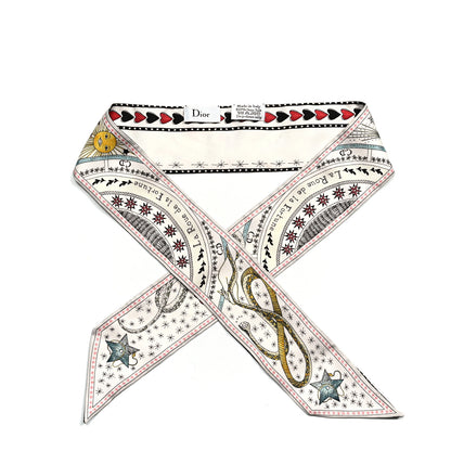 Christian Dior Silk La Roue De La Fortune Mitzah Scarf 1 of 4