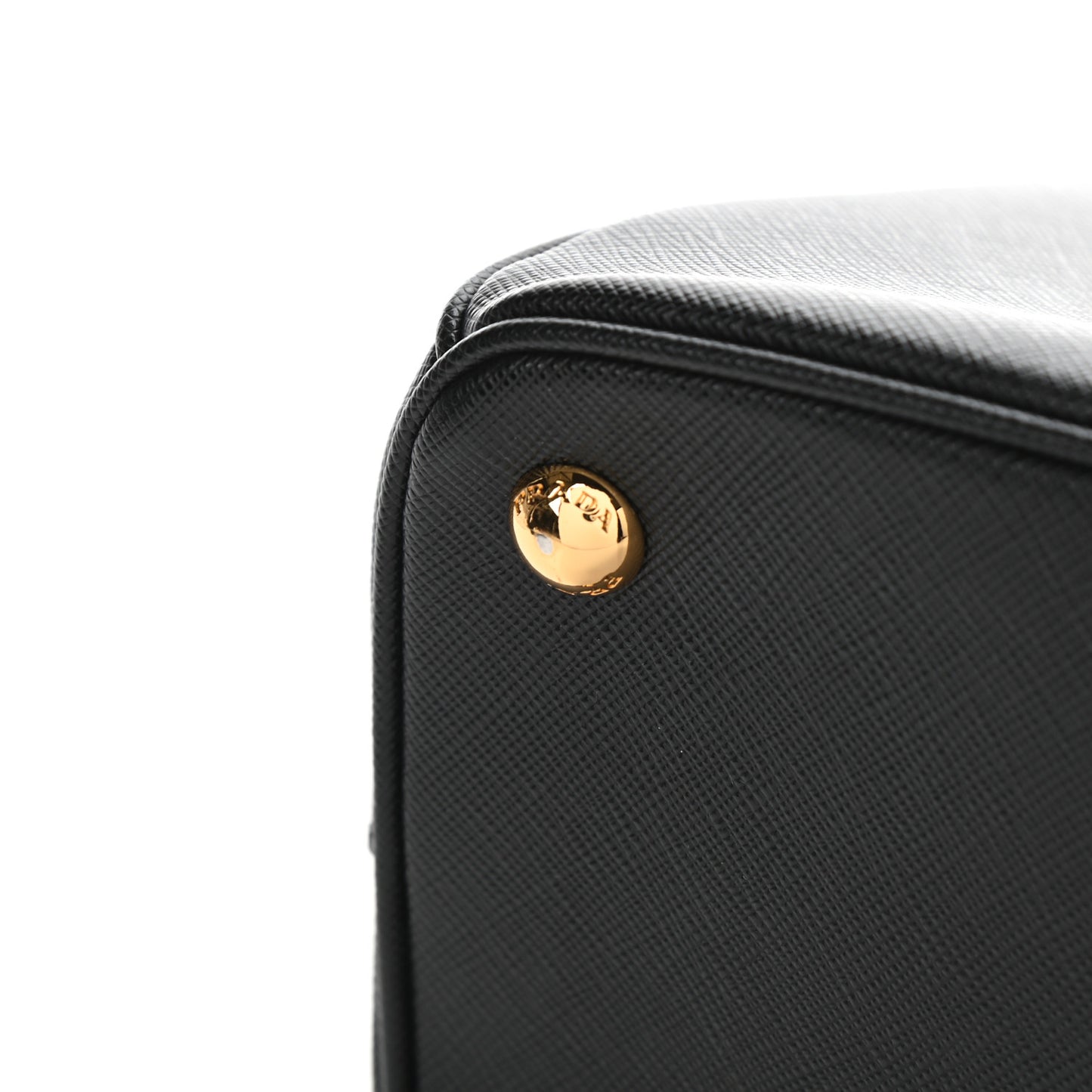 Saffiano Small Galleria Double Zip Tote Black
