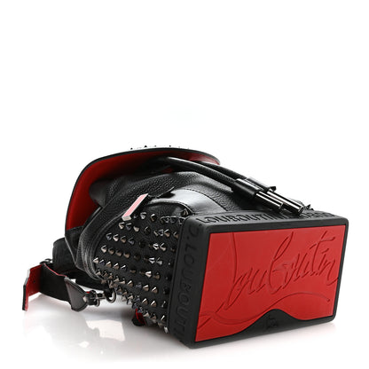 Christian Louboutin Calfskin Spiked Small Explorafunk Backpack Black 4 of 10