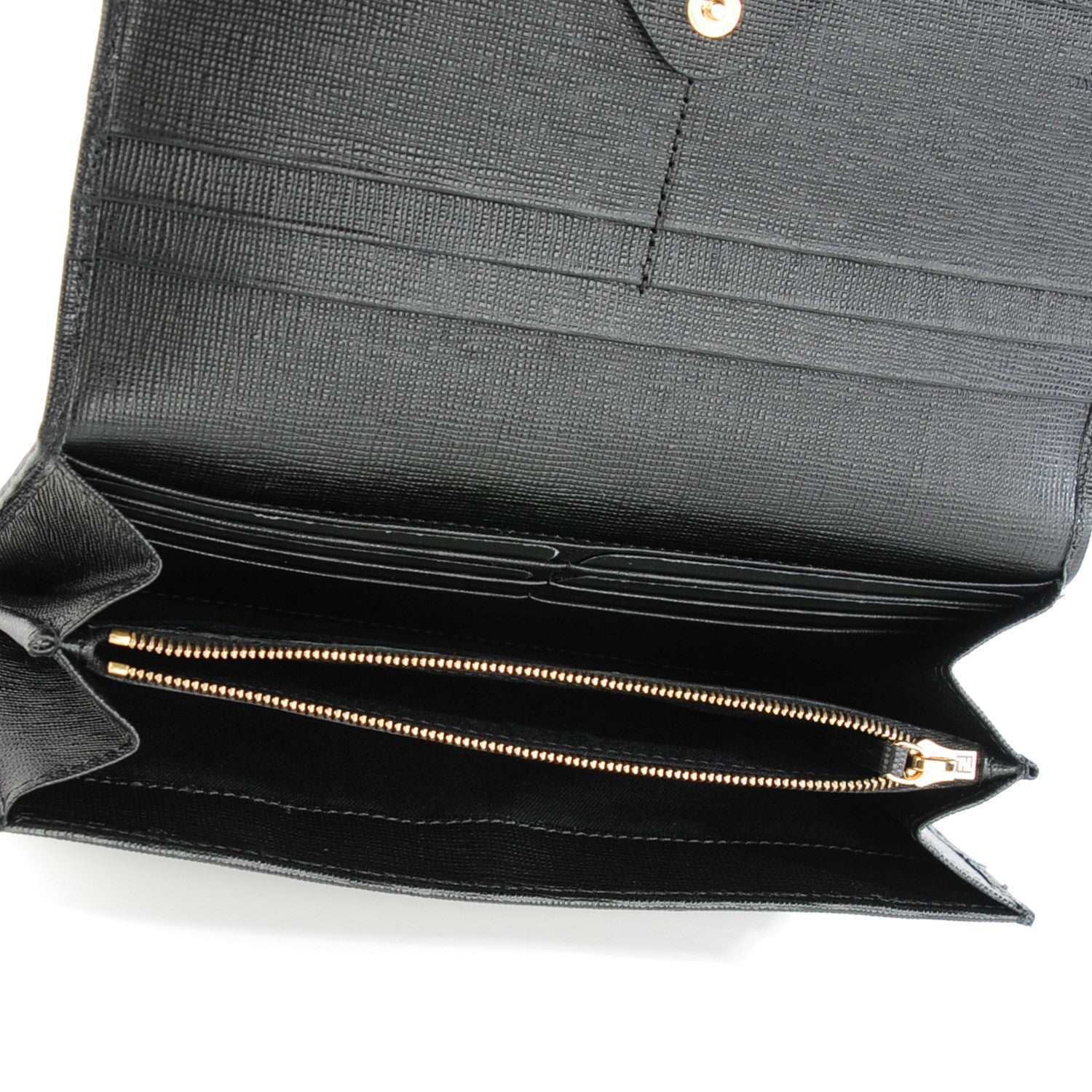 Fendi Vitello Elite Continental Wallet Black 5 of 8