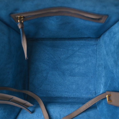 Celine Baby Grained Medium Phantom Luggage Taupe Blue Trim 5 of 14