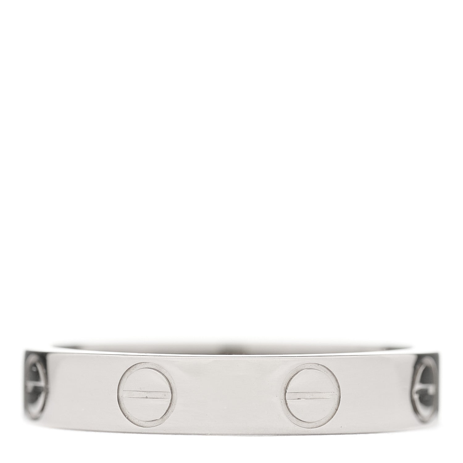 Cartier 18K White Gold 3.5mm LOVE Wedding Band Ring 52 6 3 of 4