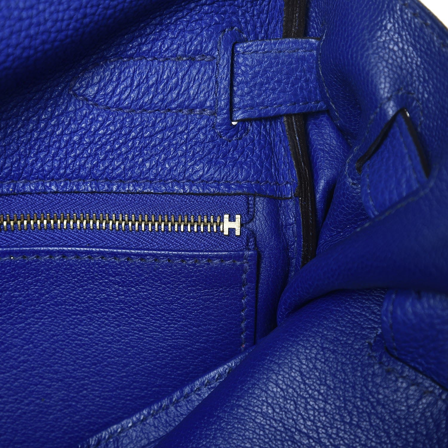 Hermes Togo Kelly Retourne 32 Bleu Electrique 10 of 49