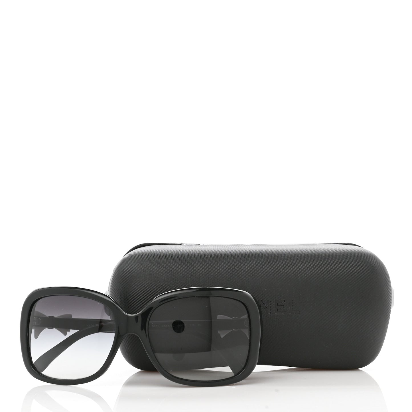 Acetate CC Bow Sunglasses 5171 Black White