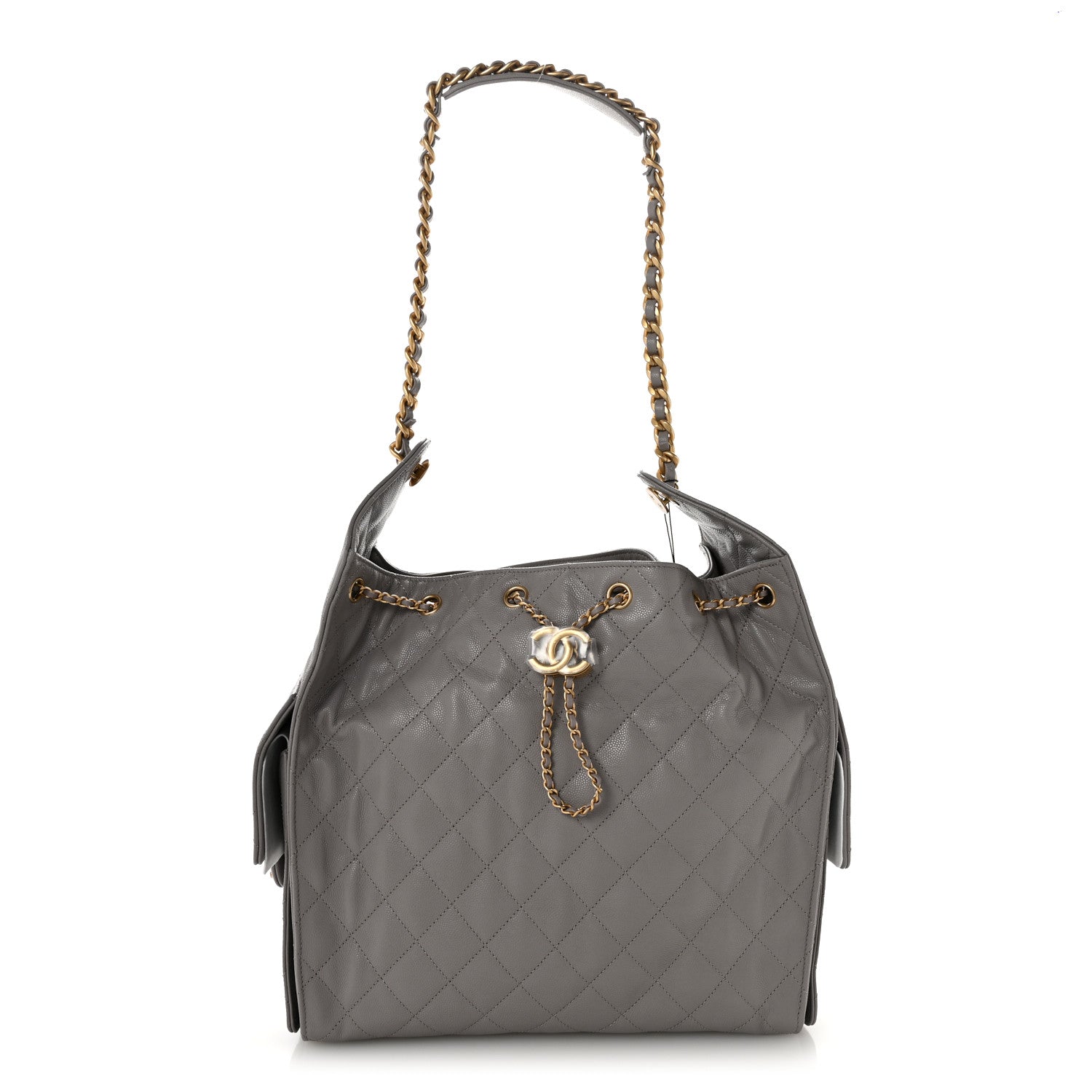 Chanel Caviar Quilted Medium Chanel 25 Handbag Dark Grey 1 of 11
