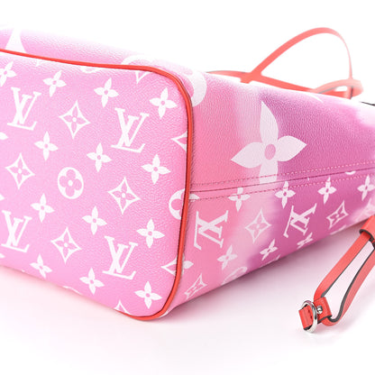 Louis Vuitton Monogram Escale Neverfull MM Rouge 9 of 10