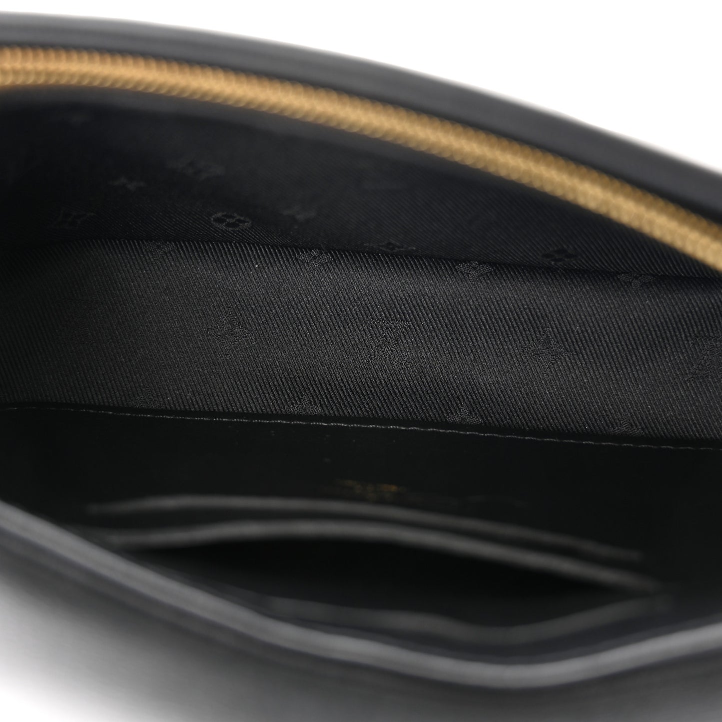 Calfskin Bubblegram Wallet On Strap Black